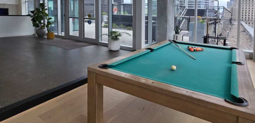 Pet-Friendly Furnished 1B Rental in Montreal with Skyline Views & Concierge