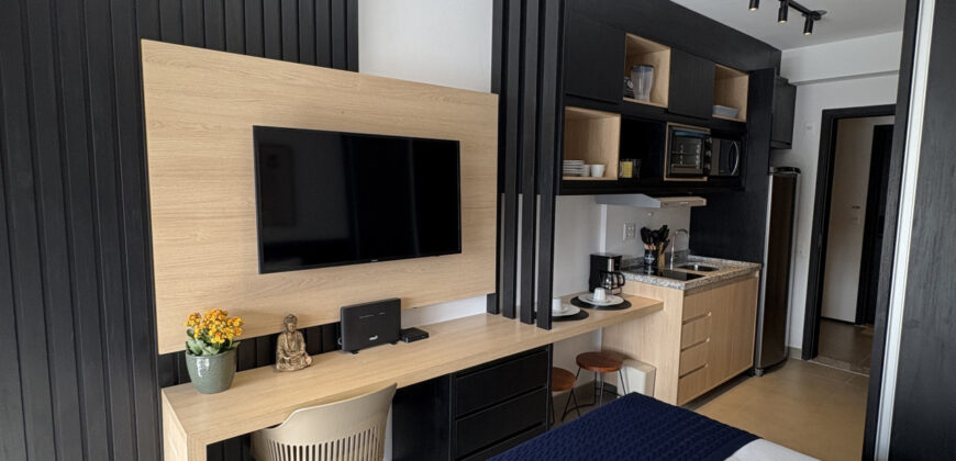 Furnished Studio in São Paulo On Jurupis with City Views, Pool & Gym Access | Corporate Stays