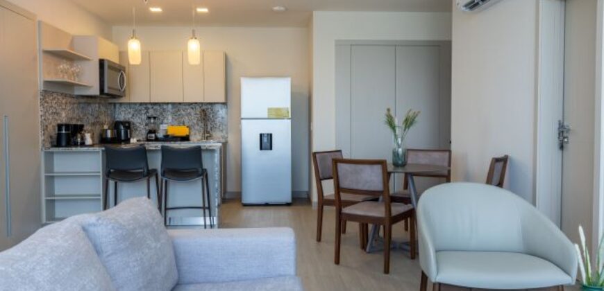 Fully furnished rental studio with scenic views in Costa del Este, Panama